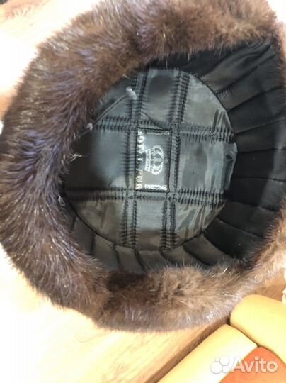 Норковая шапка мужская