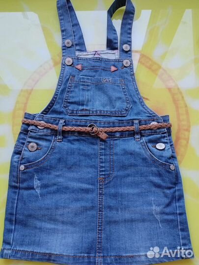 Джинсовый комбинезон для девочки