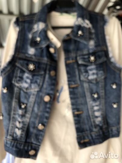 Жилет джинсовый детский