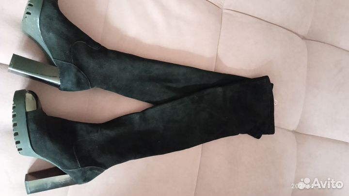 Сапоги ботфорты демисезонные