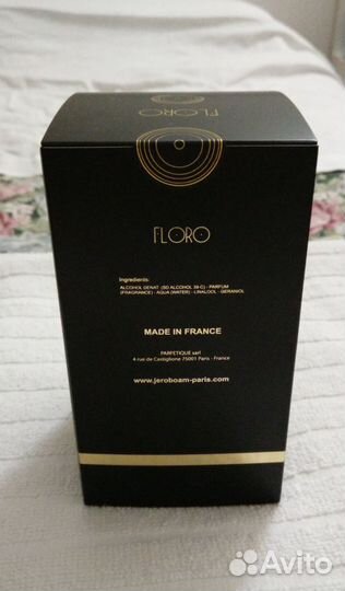 Jeroboam Floro, 30 ml, оригинал, новый