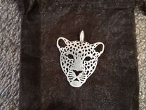 Кулон серебряный леопард