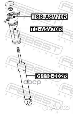 Опора заднего амортизатора tssasv70R Febest