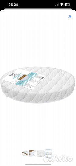 Матрас круглый для детской кроватки