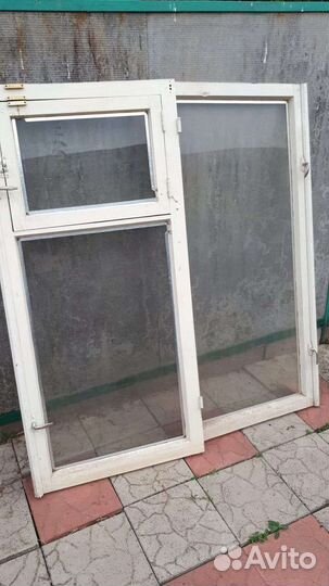Деревянные окна со стеклопакетом бу
