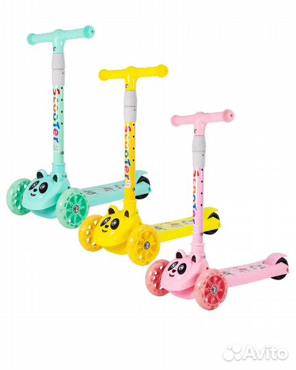 Самокат трехколесный Scooter складной