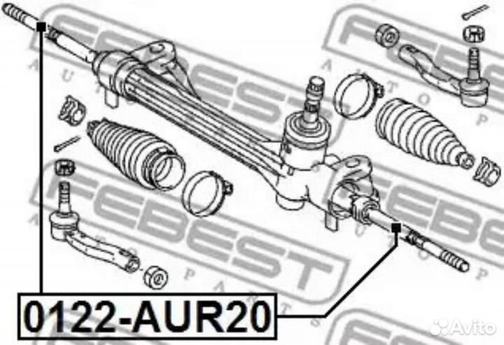 Febest 0122-AUR20 Тяга рулевая перед прав/лев