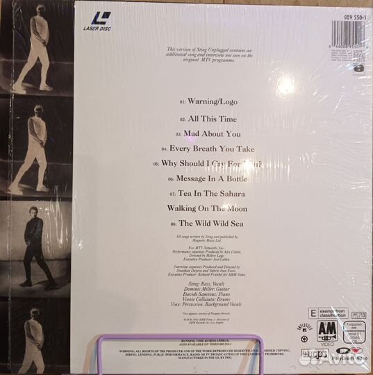 Laserdisc LD Sting Unplugged