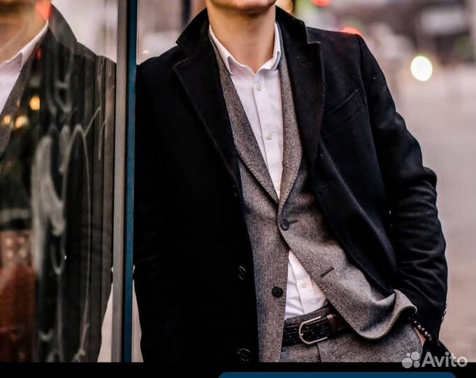 Пальто мужское 46