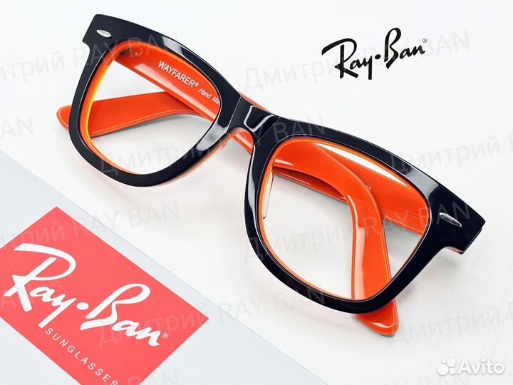 Оправа Ray Ban Wayfarer RX 2140 Black Orange 50 мм