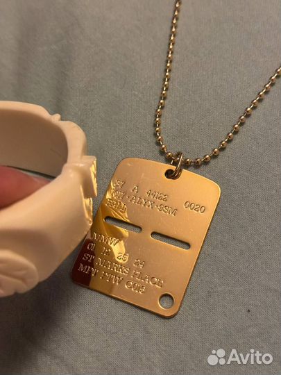 Подвеска 1017 alyx 9sm Military Tag Gold