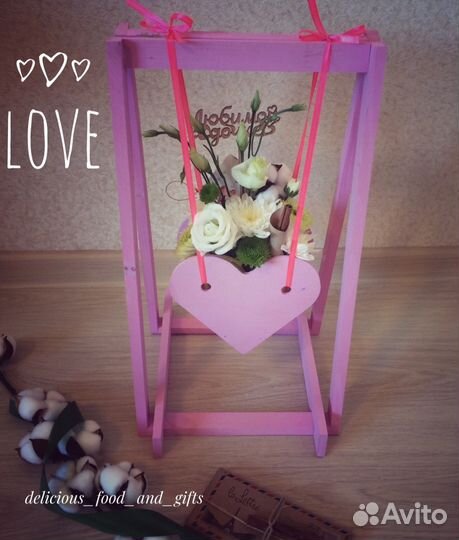 Деревянные ящички и корзинки для подарков