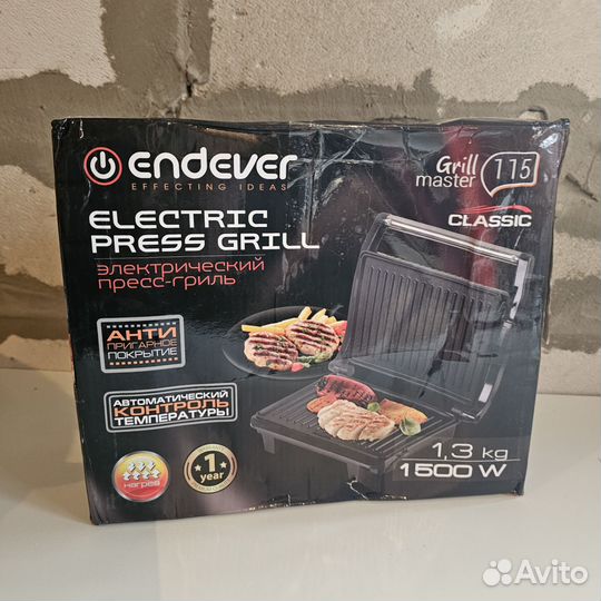 Электро гриль новый