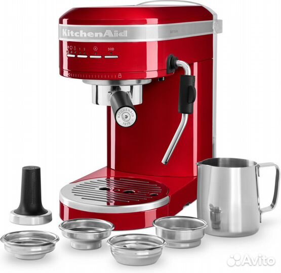 Новая кофеварка KitchenAid 5KES6503ECA EU, красная