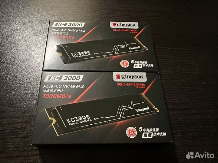 1TB SSD Kingston KC3000 NVMe PCIe 4.0 новый