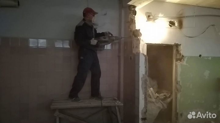 Демонтаж. Слом Стен. Перегородок. Сантехкабины