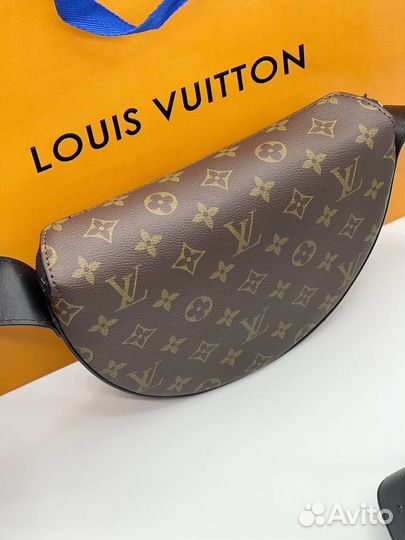 Сумка мужская Louis Vuitton LV коричневая