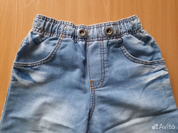 Бриджи джинсовые