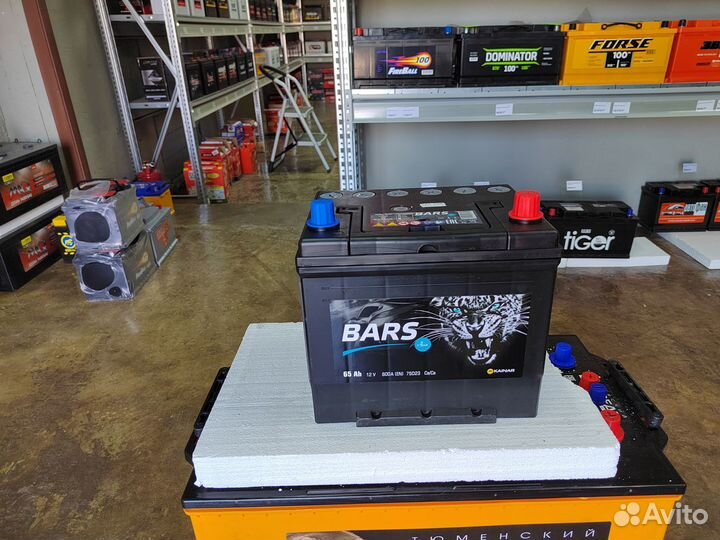 Аккумулятор Барс (Bars) Азия 65 Ач обр 600 А