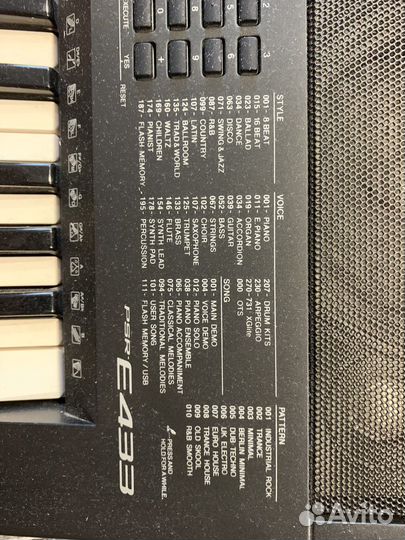 Синтезатор yamaha psr e433