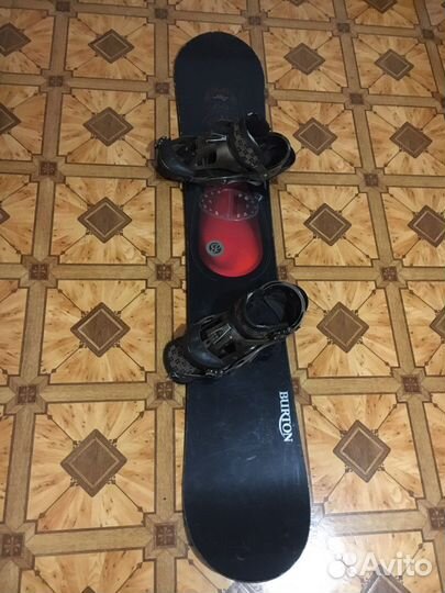 Сноуборд(Burton Baron) +крепления (Burton cartel)