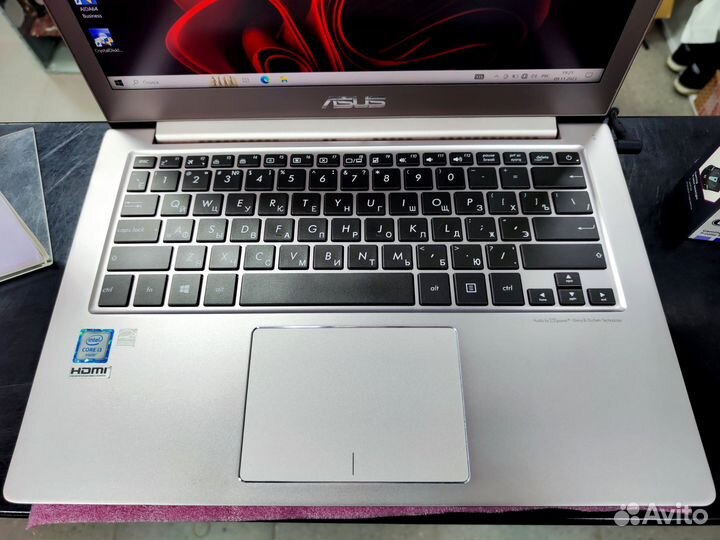Топовый asus zenbook fullHD ips,металл (гарантия)