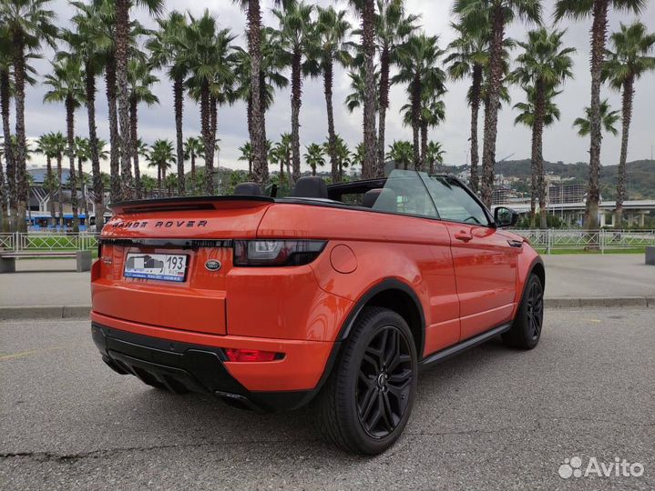 Аренда авто Range Rover Evoque кабриолет