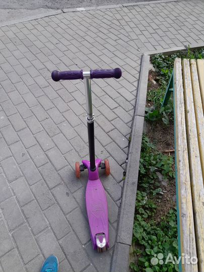 Самокат детский трехколесный бу