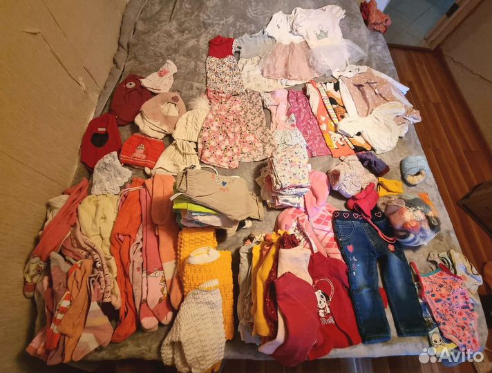 Детские вещи для девочек пакетом 1-3г