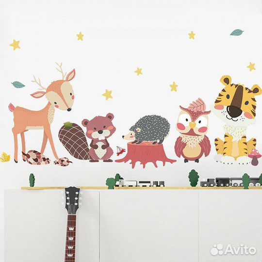 Детские наклейки на стену, обои, мебель