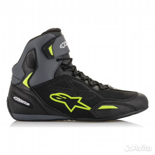 Alpinestars Faster 3 Ds мотоботы Black Grey Yellow Желтый