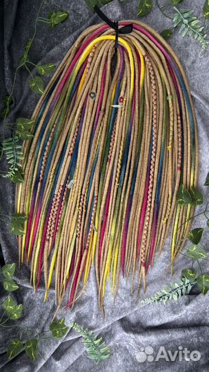 Войлочные дреды разноцветные