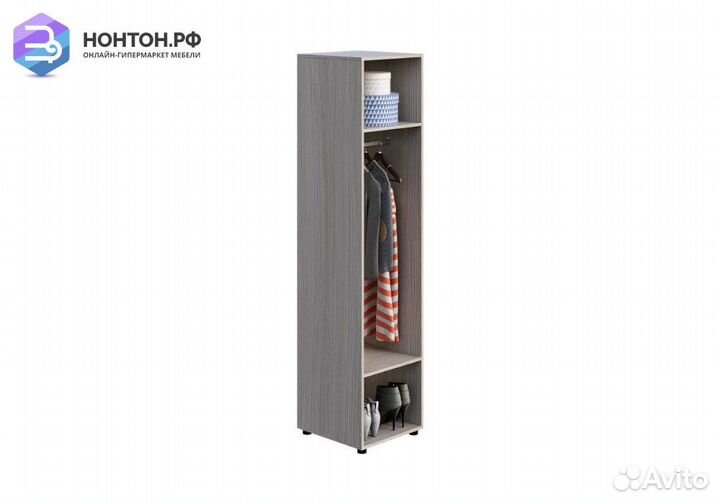 Пенал Мийа-3А ясень шимо светлый / белая шагрень