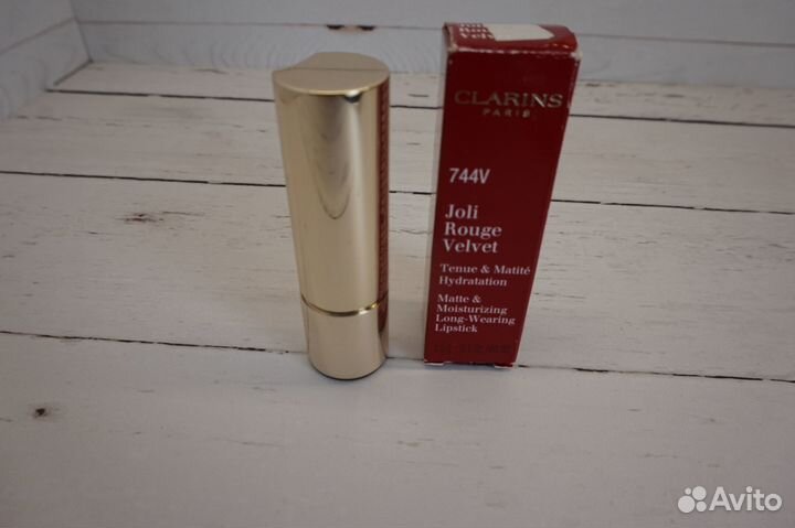 Помада Joli Rouge Velvet Clarins ориг тон 744V