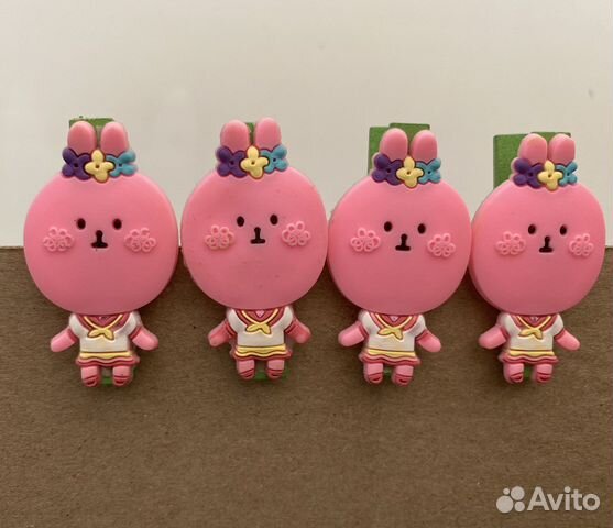 Прищепки BT21 заяц для декора деревянные