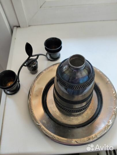 Коньячный набор из мельхиора