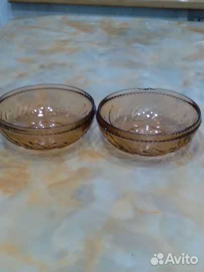 Посуда из карамельного стекла