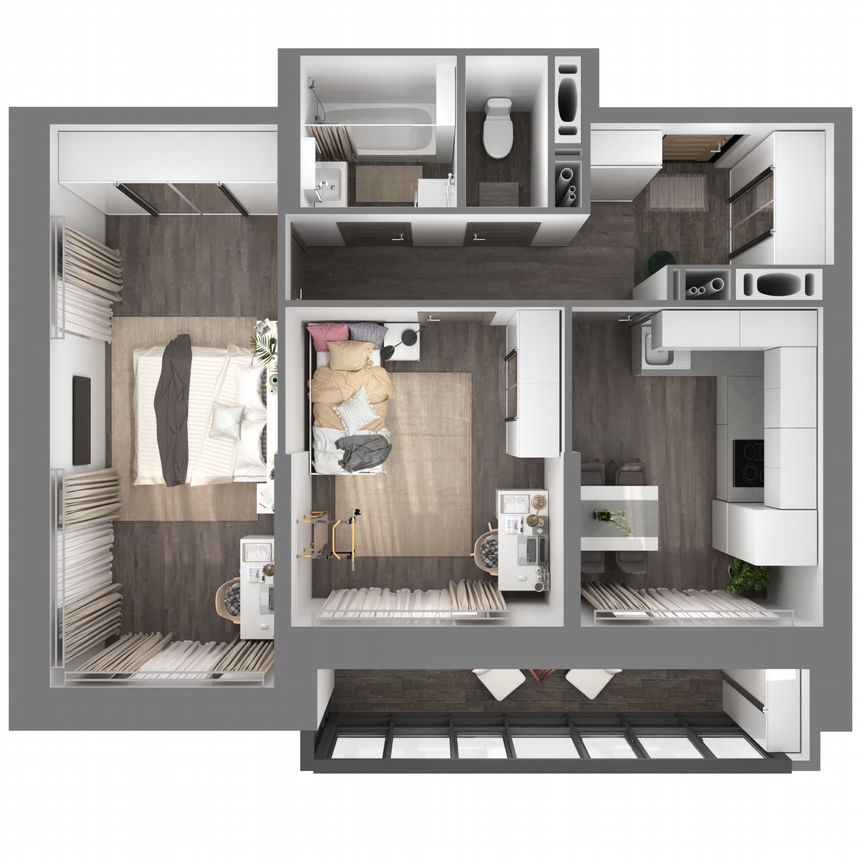 2-к. квартира, 55,4 м², 8/23 эт.
