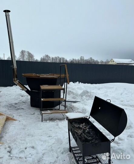 Дом А-фрейм с чаном и с баней посуточно