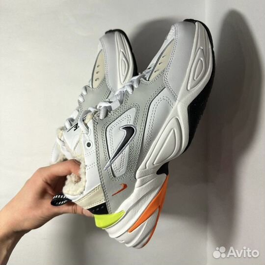 Зимние кроссовки Nike M2k techno LUX шерсть новые