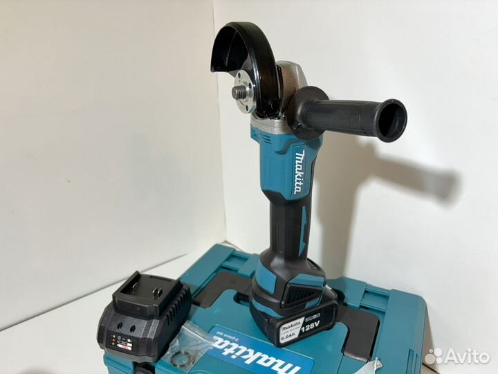 Аккумуляторная ушм 125 мм + гайковерт Makita 350