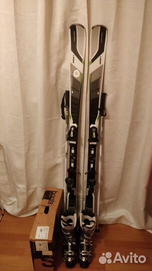Горные лыжи рост 176, ботинки (размер 42-43)