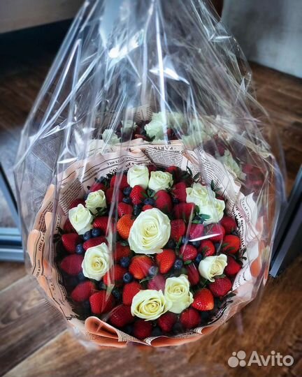 Сладкий букет/клубничная корзинка/день рождения