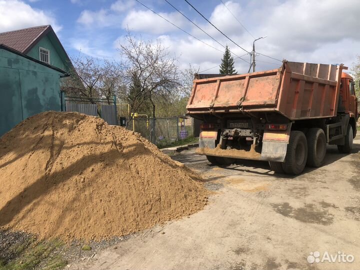 Доставка Песок,щебень,земля,навоз,пгс