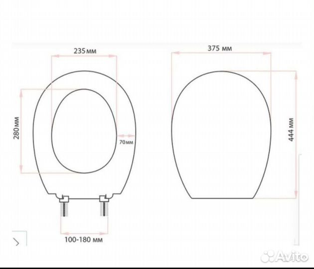 Набор крышка на унитаз и урна