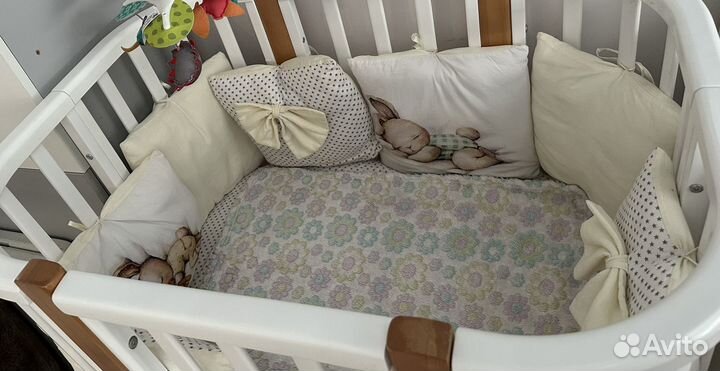 Бортики подушки в детскую кроватку