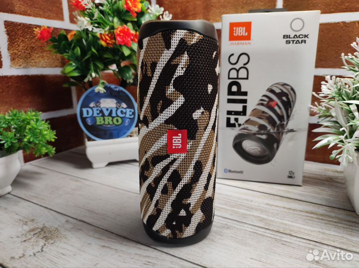 Блютуз колонка JBL Flip 5 GG Black Star Оригинал