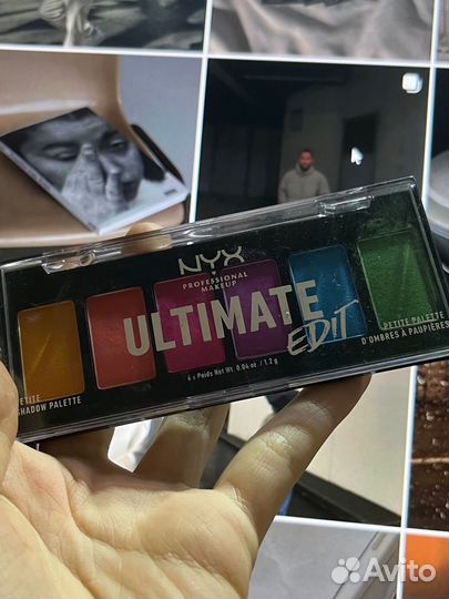 Цветная палитра теней NYX Ultimate Edit