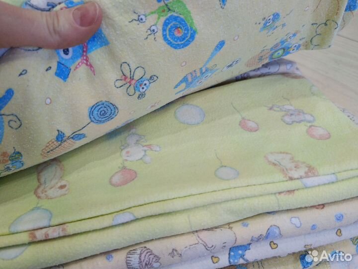 Пеленки байковые хб. 9 шт. Состояние хорошее