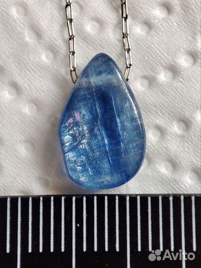 Кианит подвеска на цепочке